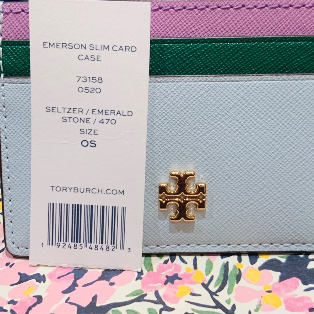 Tory Burch Slim Card Case Holder - Picture 2 of 8
